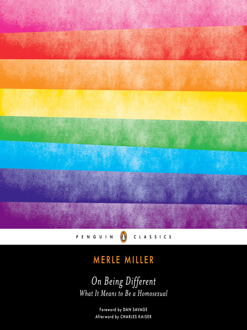 Title details for On Being Different by Merle Miller - Wait list